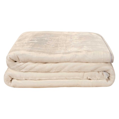 3441 ΚΟΥΒΕΡΤΑ VELOUR ΜΟΝΗ ΕΚΡΟΥ GREENWICH POLO CLUB5204850230418