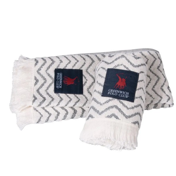 2696 ΠΕΤΣΕΤΕΣ ΚΟΥΖΙΝΑΣ ΜΠΛΕ ΛΕΥΚΟ  ΣΕΤ 2ΤΜΧ 40Χ60 GREENWICH POLO CLUB5204850218546