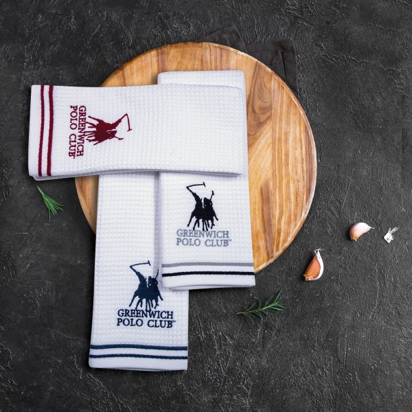 2804 ΠΕΤΣΕΤΕΣ ΚΟΥΖΙΝΑΣ ΜΕ ΚΕΝΤΗΜΑ  GREY ΣΕΤ 2ΤΜΧ 40Χ60 GREENWICH POLO CLUB5204850218553