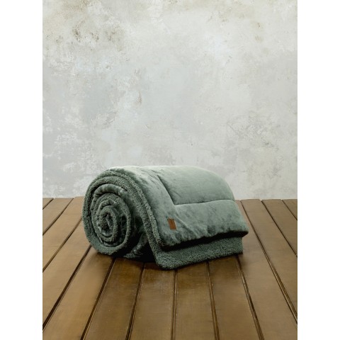 Κουβέρτα/Πάπλωμα Μονό 160x220 - Cira Dark Green