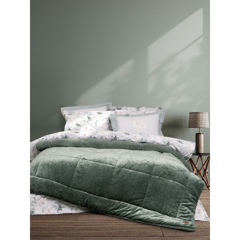 Κουβέρτα/Πάπλωμα Υπέρδιπλο 220x240 - Cira Dark Green