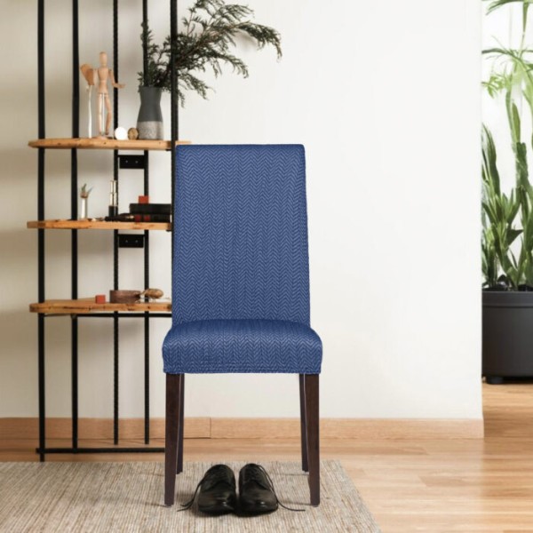 APOLLO AZUL C/03  ΕΛΑΣΤΙΚΟ ΚAΛΥΜΜΑ ΓΙΑ  ΚΑΡΕΚΛΑ τραπεζαρἰας  με πλάτη