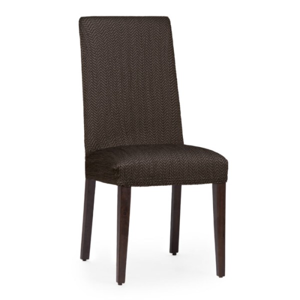 APOLLO MARRON   C/07 ΕΛΑΣΤΙΚΟ ΚAΛΥΜΜΑ ΓΙΑ  ΚΑΡΕΚΛΑ τραπεζαρἰας  με πλάτη