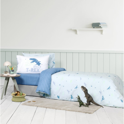 Σετ Σεντόνια 170x255 Μονά Nima Roar Blue-Ciel