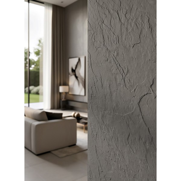 PANEL ΕΥΚΑΜΠΤΗΣ ΠΕΤΡΑΣ 600x1200mm MEDIUM GREY 