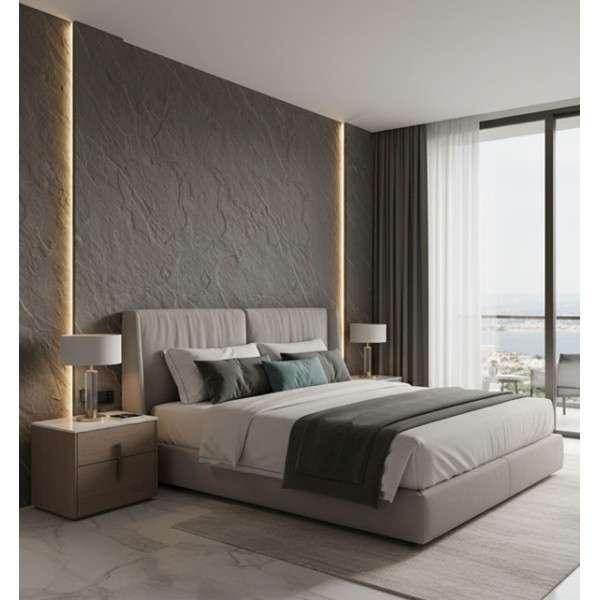 PANEL ΕΥΚΑΜΠΤΗΣ ΠΕΤΡΑΣ 600x1200mm MEDIUM GREY 