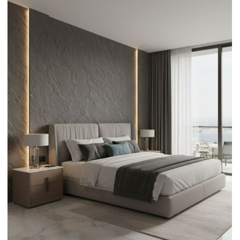 PANEL ΕΥΚΑΜΠΤΗΣ ΠΕΤΡΑΣ 600x1200mm MEDIUM GREY 