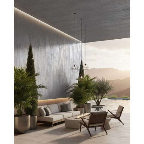 PANEL ΕΥΚΑΜΠΤΗΣ ΠΕΤΡΑΣ 600x1200mm LIGHT GREY 