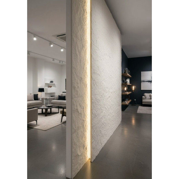 PANEL ΕΥΚΑΜΠΤΗΣ ΠΕΤΡΑΣ 600x1200mm PURE WHITE 
