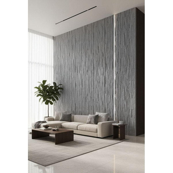 PANEL ΕΥΚΑΜΠΤΗΣ ΠΕΤΡΑΣ 600x1200mm LIGHT GREY 