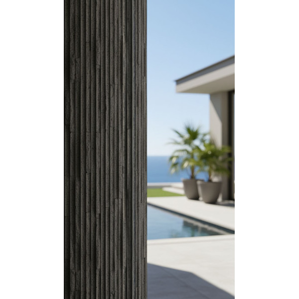 PANEL ΕΥΚΑΜΠΤΗΣ ΠΕΤΡΑΣ 600x1200mm MEDIUM GREY 