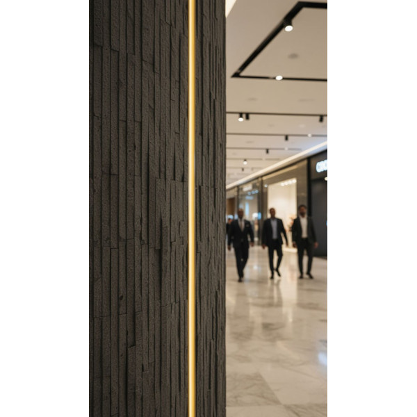 PANEL ΕΥΚΑΜΠΤΗΣ ΠΕΤΡΑΣ 600x1200mm MEDIUM GREY 