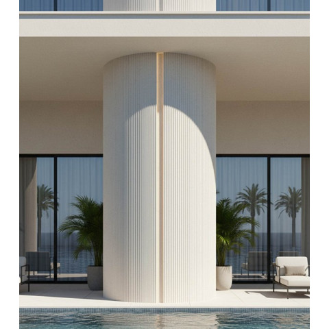 PANEL ΕΥΚΑΜΠΤΗΣ ΠΕΤΡΑΣ 600/1200mm BEIGE WHITE 