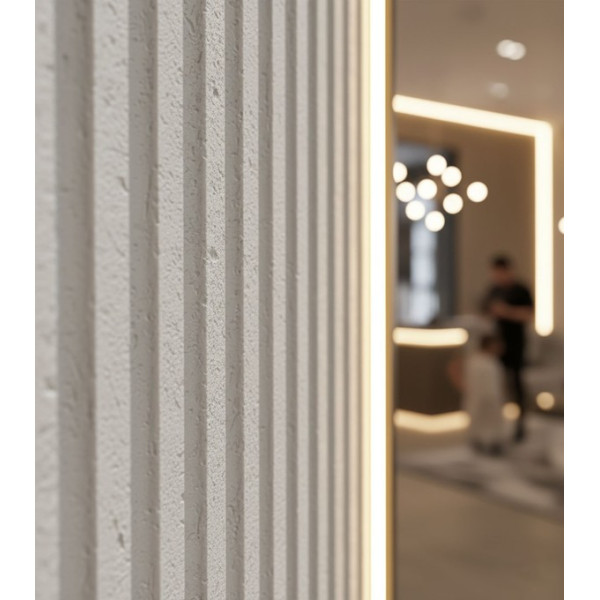 PANEL ΕΥΚΑΜΠΤΗΣ ΠΕΤΡΑΣ 600/1200mm BEIGE WHITE 