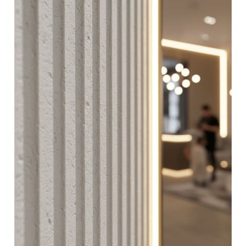 PANEL ΕΥΚΑΜΠΤΗΣ ΠΕΤΡΑΣ 600/1200mm BEIGE WHITE 