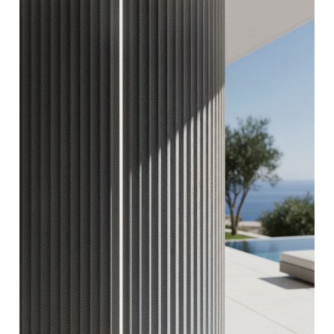 PANEL ΕΥΚΑΜΠΤΗΣ ΠΕΤΡΑΣ 600x1200mm MEDIUM GREY 