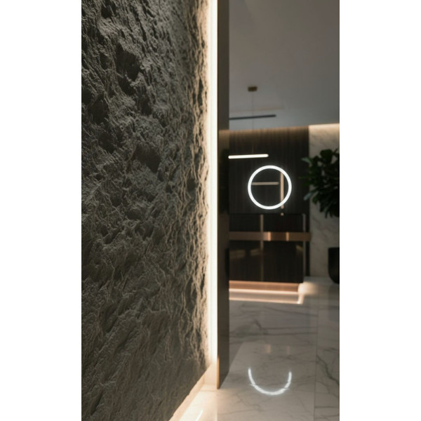 PANEL ΕΥΚΑΜΠΤΗΣ ΠΕΤΡΑΣ 600x1200mm MEDIUM GREY 
