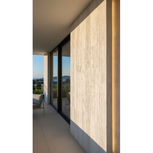 PANEL ΕΥΚΑΜΠΤΗΣ ΠΕΤΡΑΣ 600x1200mm LIGHT GREY 