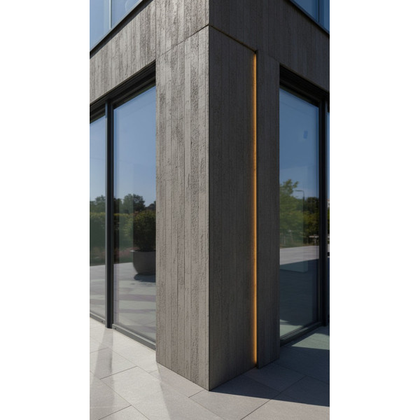 PANEL ΕΥΚΑΜΠΤΗΣ ΠΕΤΡΑΣ 600x1200mm MEDIUM GREY 