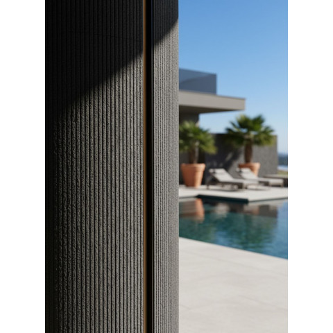 PANEL ΕΥΚΑΜΠΤΗΣ ΠΕΤΡΑΣ 600x1200mm DARK GREY 