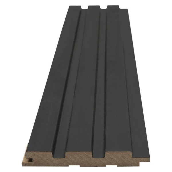 MDF PANEL ΜΕ 3D ΠΗΧΑΚΙΑ 507090 BEAT DL 16/119/2750mm BLACK LEAD NewPlan 