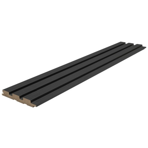 MDF PANEL ΜΕ 3D ΠΗΧΑΚΙΑ 507090 BEAT DL 16/119/2750mm BLACK LEAD NewPlan 