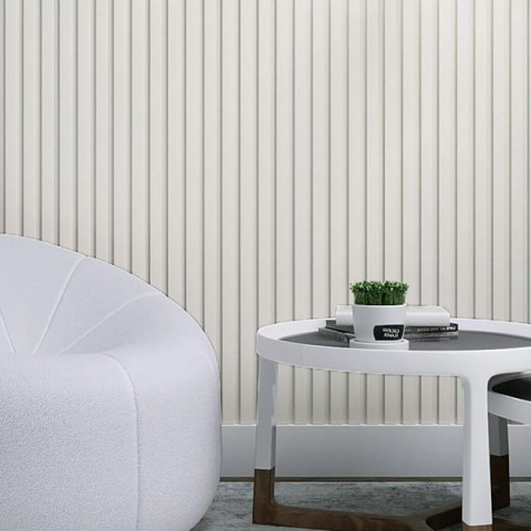 MDF PANEL ΜΕ 3D ΠΗΧΑΚΙΑ 502040 BEAT ST 16/119/2750mm WHITE NewPlan 