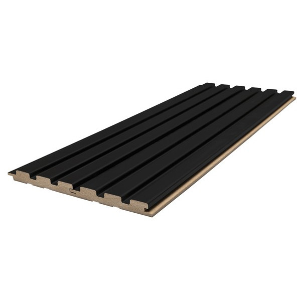MDF PANEL ΜΕ 3D ΠΗΧΑΚΙΑ 505090 BEAT ST 16/119/2750mm BLACK NewPlan 