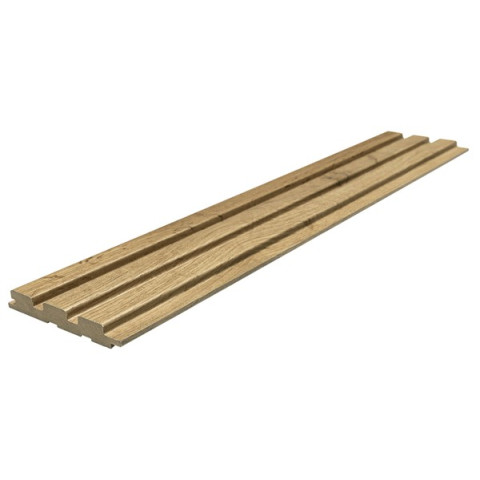 MDF PANEL ΜΕ 3D ΠΗΧΑΚΙΑ 508090 BEAT ST 16/119/2750mm PECAN NewPlan 