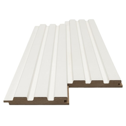 MDF PANEL ΜΕ 3D ΠΗΧΑΚΙΑ 502040 BEAT ST 16/119/2750mm WHITE NewPlan 