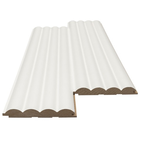MDF PANEL ΜΕ 3D ΠΗΧΑΚΙΑ 802040 WAVE ST 16/119/2750mm WHITE NewPlan 