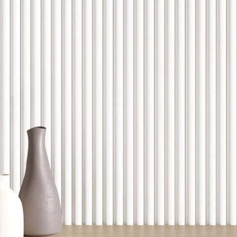 MDF PANEL ΜΕ 3D ΠΗΧΑΚΙΑ 802040 WAVE ST 16/119/2750mm WHITE NewPlan 