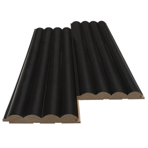 MDF PANEL ME 3D ΠΗΧΑΚΙΑ 805090 WAVE ST 16/119/2750mm BLACK EDITION NewPlan 