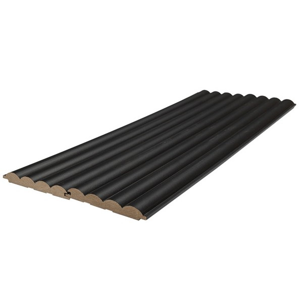 MDF PANEL ME 3D ΠΗΧΑΚΙΑ 805090 WAVE ST 16/119/2750mm BLACK EDITION NewPlan 