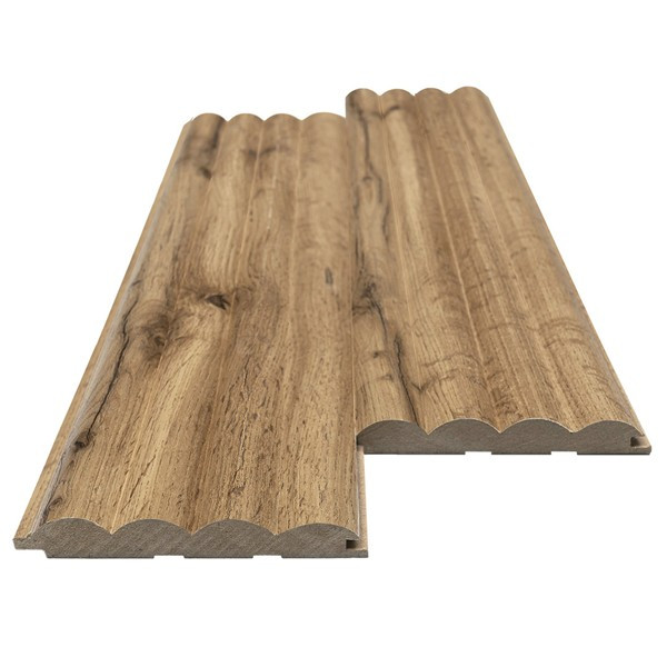 MDF PANEL ΜΕ 3D ΠΗΧΑΚΙΑ 808090 WAVE ST 16/119/2750mm PECAN NewPlan 