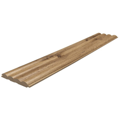 MDF PANEL ΜΕ 3D ΠΗΧΑΚΙΑ 808090 WAVE ST 16/119/2750mm PECAN NewPlan 