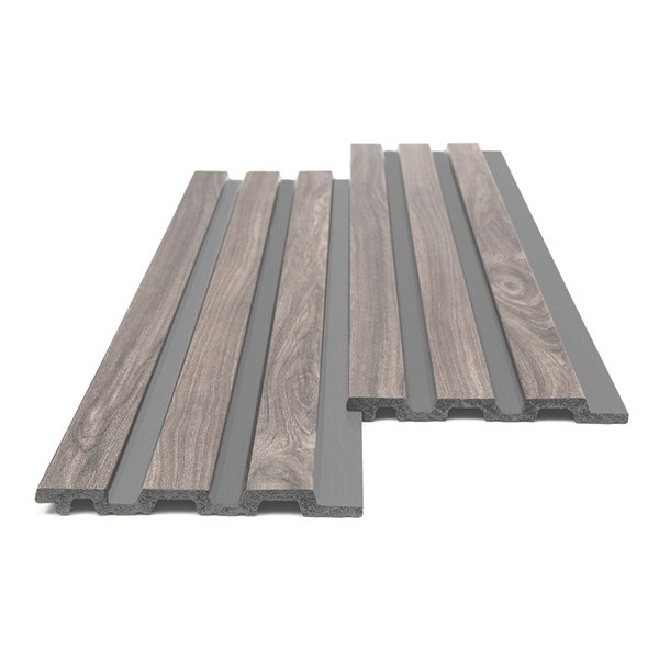 PS PANEL ΜΕ 3D ΠΗΧΑΚΙΑ 00 PIANO 12/122/2900mm WALNUT/DARK GREY NewPlan 
