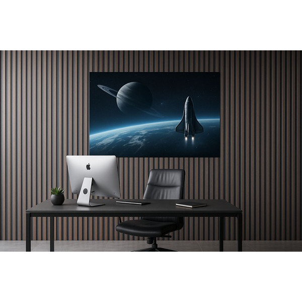 PS PANEL ΜΕ 3D ΠΗΧΑΚΙΑ 00 PIANO 12/122/2900mm WALNUT/DARK GREY NewPlan 