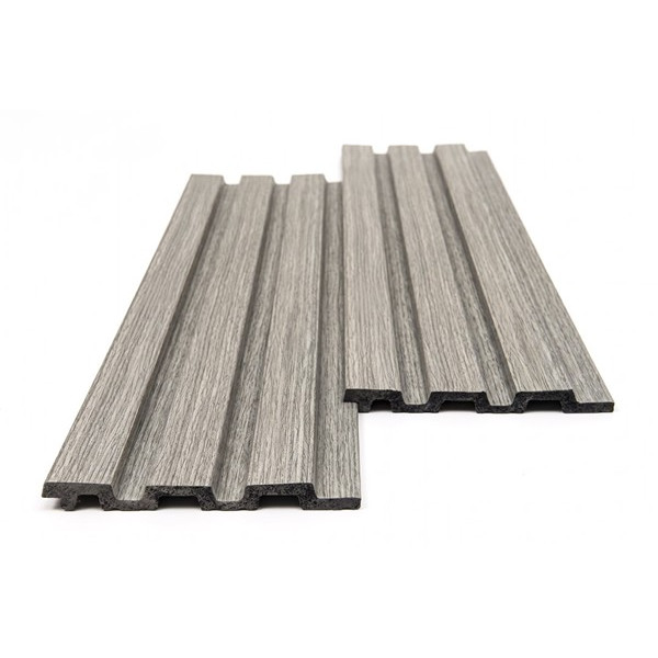 PS PANEL ΜΕ 3D ΠΗΧΑΚΙΑ 02 PIANO (ΜΟΝΟΧΡΩΜΟ  ΓΚΡΙ) 12/122/2900mm  GREY NewPlan 