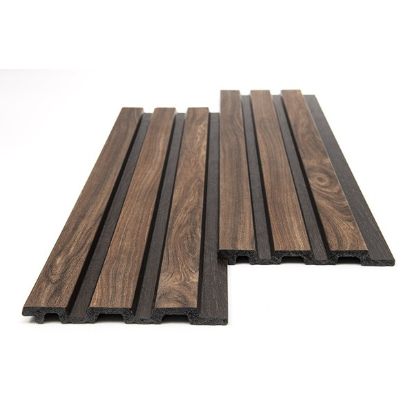 PS PANEL ΜΕ 3D ΠΗΧΑΚΙΑ 54 PIANO 12/122/2900mm WALNUT/DARK BROWN NewPlan 
