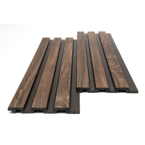 PS PANEL ΜΕ 3D ΠΗΧΑΚΙΑ 54 PIANO 12/122/2900mm WALNUT/DARK BROWN NewPlan 