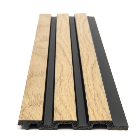 PS PANEL ΜΕ 3D ΠΗΧΑΚΙΑ F4 PIANO 12/122/2900mm NAT.OAK/BLACK NewPlan 