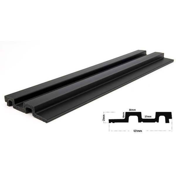 PS PANEL  ΜΕ 3D ΠΗΧΑΚΙΑ 10 RESIDENCE 21/122 mm BLACK NewPlan 