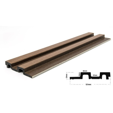 PS PANEL  ΜΕ 3D ΠΗΧΑΚΙΑ 14 RESIDENCE 21/122 mm GOLDEN/BROWN OAK NewPlan 