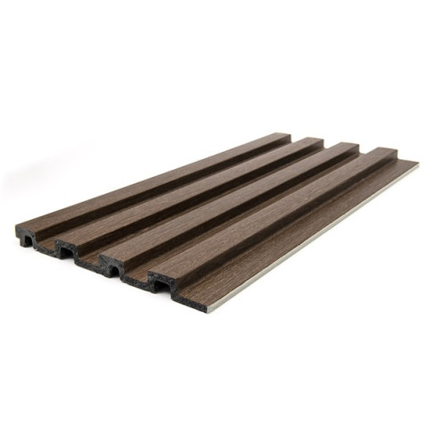 PS PANEL  ΜΕ 3D ΠΗΧΑΚΙΑ 08 RESIDENCE 21/122 mm DARK BROWN OAK NewPlan 
