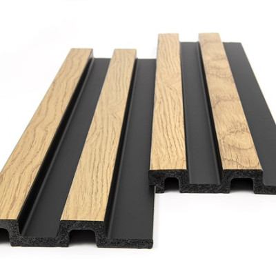 WPC PANEL ΜΕ 3D ΠΗΧΑΚΙΑ 25/176.5mm D.BROWN 8530 NewPlan 