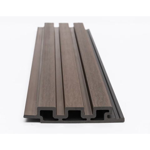 WPC PANEL 2ης ΓΕΝΙΑΣ ΜΕ 3D ΠΗΧΑΚΙΑ 25/147.5mm COFFEE 5530 NewPlan 
