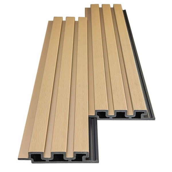 WPC PANEL 2ης ΓΕΝΙΑΣ ΜΕ 3D ΠΗΧΑΚΙΑ 25/147.5mm LIGHT OAK 5550 NewPlan 