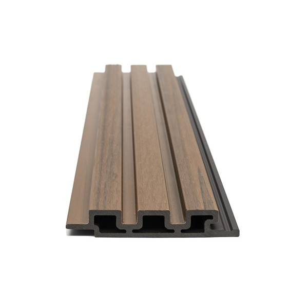 WPC PANEL 2ης ΓΕΝΙΑΣ ΜΕ 3D ΠΗΧΑΚΙΑ 25/147.5mm TEAK 5510 NewPlan 