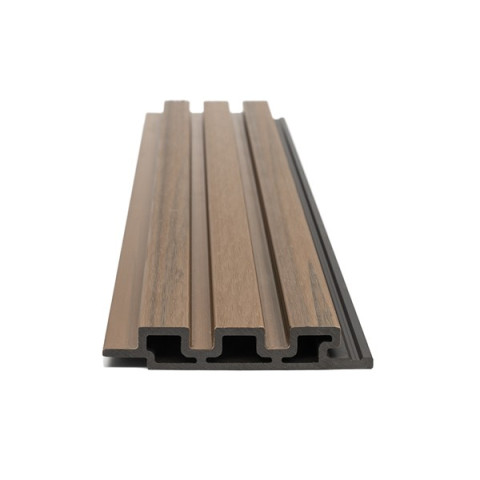 WPC PANEL 2ης ΓΕΝΙΑΣ ΜΕ 3D ΠΗΧΑΚΙΑ 25/147.5mm TEAK 5510 NewPlan 